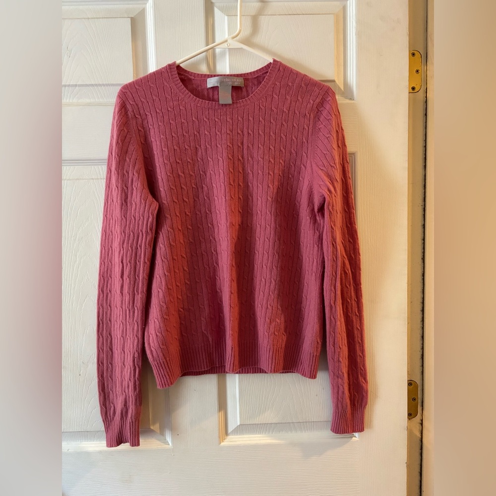 Pink cashmere sweater